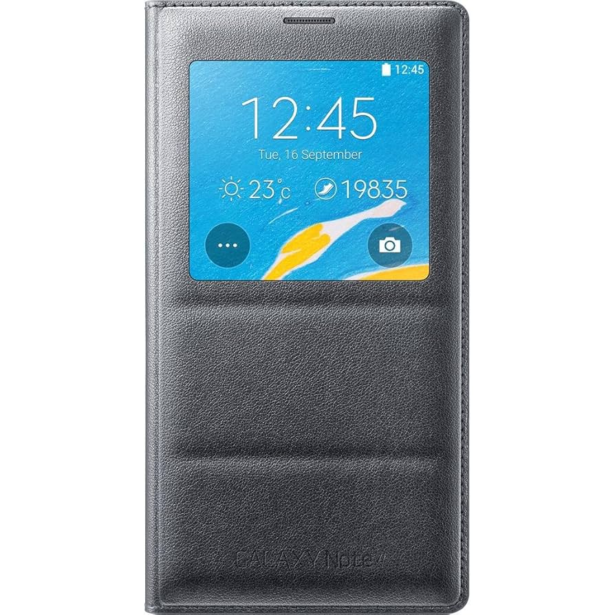SAMSUNG - GALAXY  NOTE 4  スマホケースつき Amazon.com: Samsung 三星Galaxy Note 4 保護套,S View 翻蓋對開